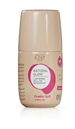 eva natural glow light roll on powder soft 60gm
