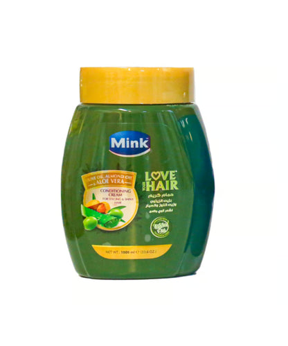 MINK CONDITIONING CREAM WITH OLIVE OIL, ALMOND OIL AND ALOE VERA G
