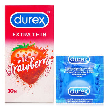 Durex wild strawberry condom 10pcs