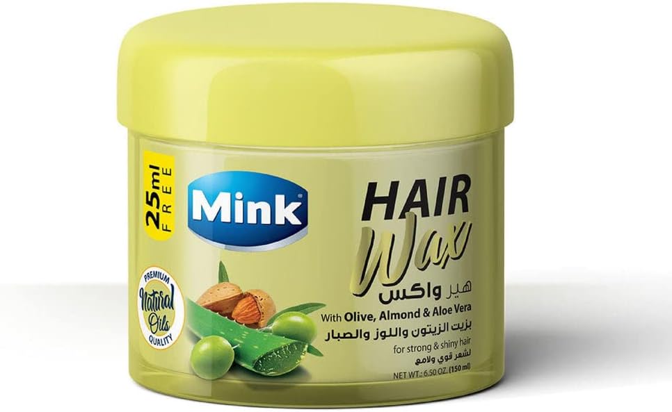 HAIR WAX WITH OLIVE, ALMOND OIL AND ALOE VERA MINK