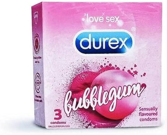 DUREX. EXTRA THIN bubblegum 3 CONDOMS