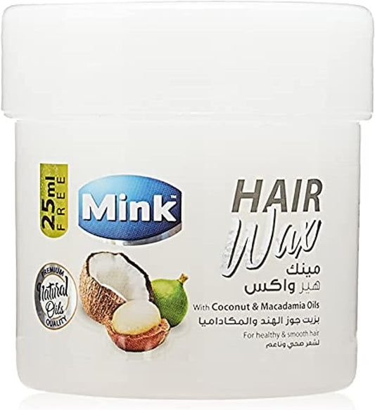Mink Hair Wax with Coconut, Macadamia Oil and Cocoa Butter/ 300 ml
