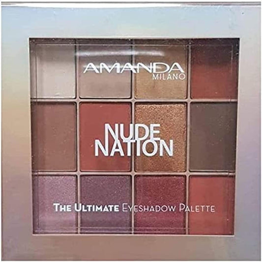 Amanda Nude Nation The Ultimate Eyeshadow Palette - 12 Shades