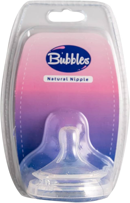 Bubbles Natural Nipple 12+Months