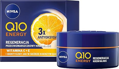 nivea q10 energy recharging night cream 50ml