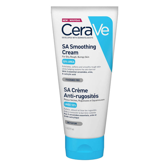 CeraVe SA Smoothing Cream for Rough and Bumpy Skin with Salicylic Acid and 3 Essential Ceramides 177ml