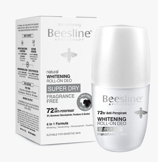 Beesline Whitening Roll On Deo Super Dry Fragrance Free /50ML