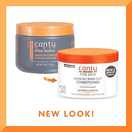 CANTU SHEA BUTTER MEN'S COLLECTION LEAVE IN CONDITIONER 370GM