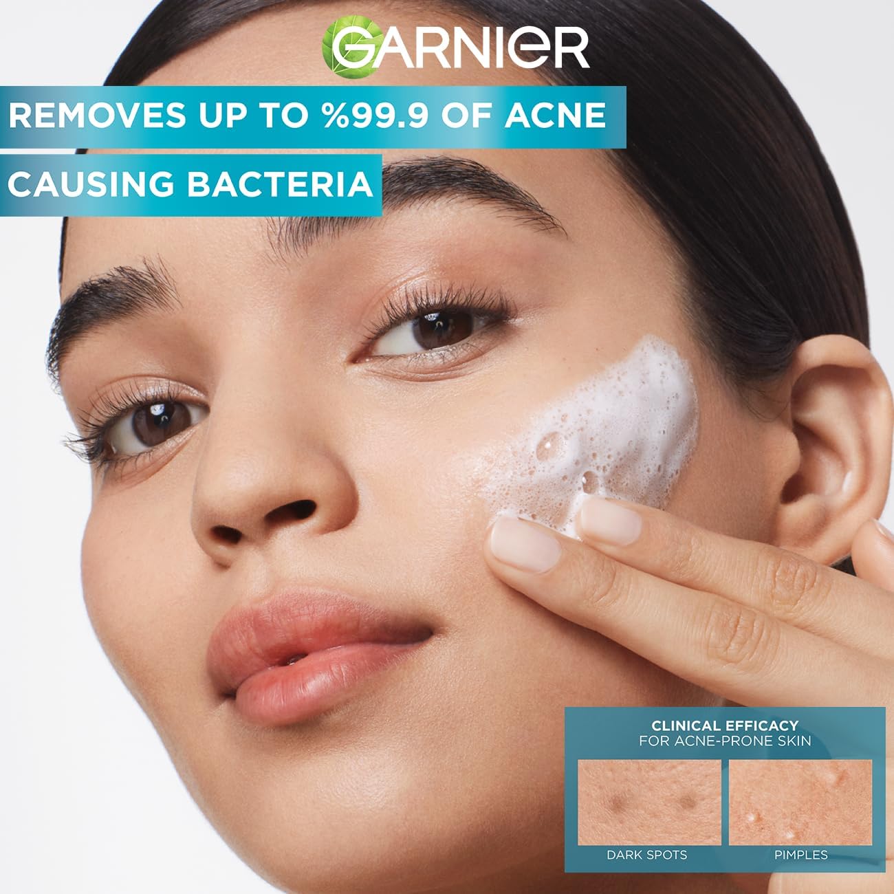 Garnier Skinactive Fast Clear 3-in-1 Face Wash, For Acne Prone Skin 50ml