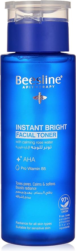 Beesline Instant Bright Facial Toner with Salicylic Acid for Ani-aging and Acne prone Skin 200ml