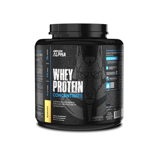 limitless alpha whey protein banana 1kg