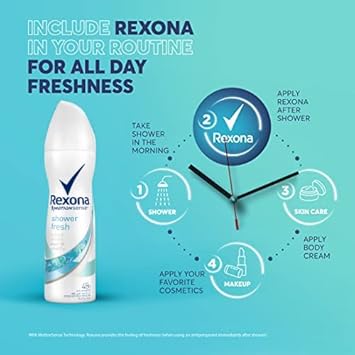 Rexona Antiperspirant Deodorant Shower Fresh Spray 150ML