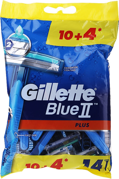 GILLETTE BLUE II PLUS 10+2 PCS
