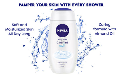 nivea soft&almond oil shower cream 250ml