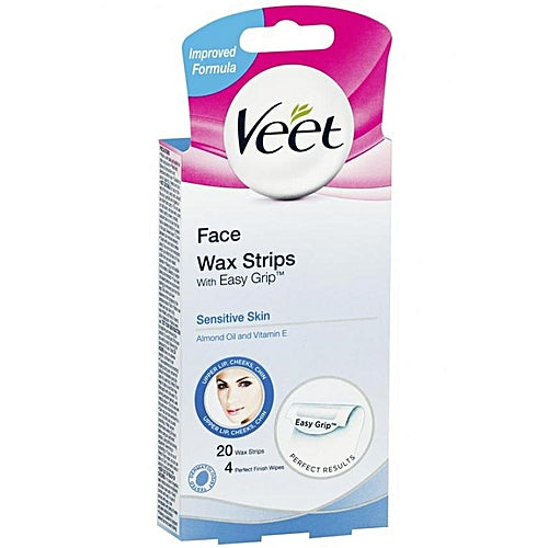 VEET FACE 20 EASY TO USE WAX STRIPS