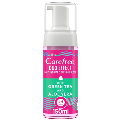 carefree due effect cleansing mousse alovera sens