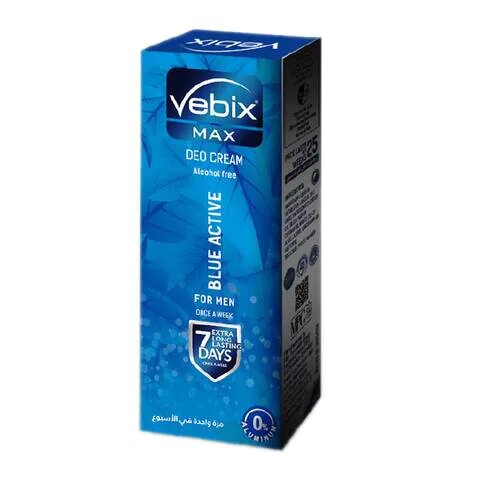 VEBIX فيبكس مزيل لرائحة العرق ازرق 10 مللى