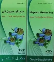 mepaco green tea 300 mg 20 tab