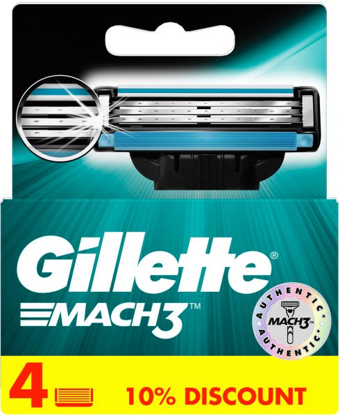 GILLETE MACH3 5 PC. امواس