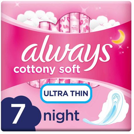 ALWAYS ULTRA COTTON 7 EXTRA LONG NEW