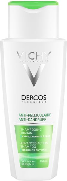 vichy dercos anti dandruff oily hair shampoo 200ml