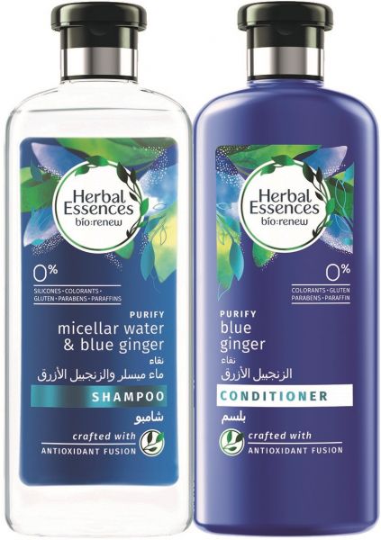 Herbal shampoo with micellar water &blue ginger400