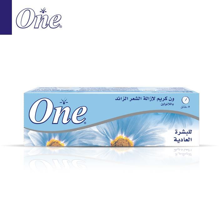 ONE HAIR REMOVAL CREAM ENRICHED WITH LANOLIN FOR NORMAL SKIN  / 40 GM