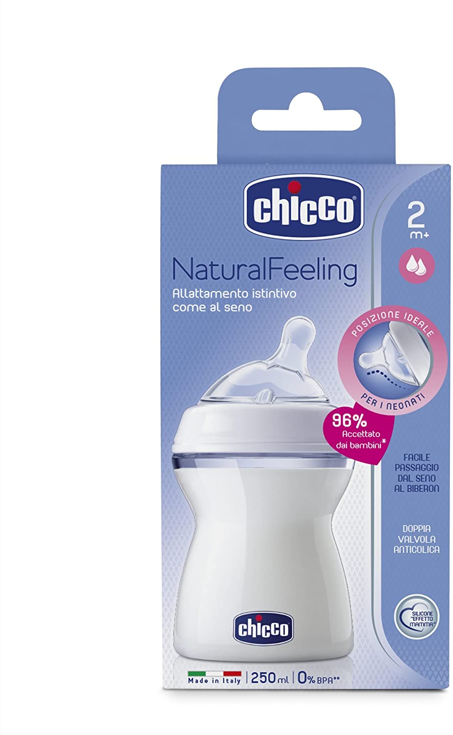 CHICCO Natural Feeling 2M+ 250Ml /208