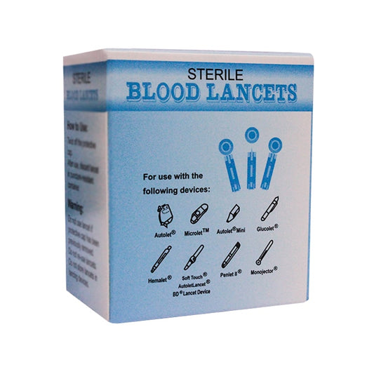 BLOOD LANCETS 100 STERILE PCS